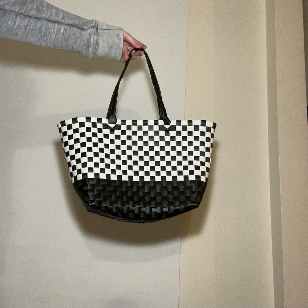 Mossimo Supply Co. Black and White Checkered Tote